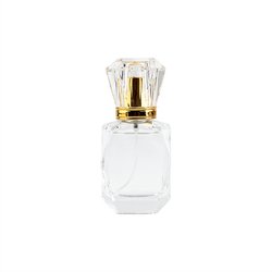 30ml 50ml 100ml fragrance Empty Glass Perfume Spray Bottle Refillable Rectangular Gold or Silver