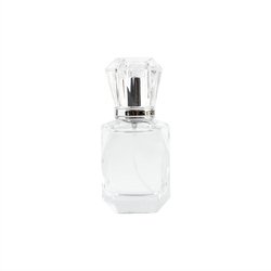 30ml 50ml 100ml fragrance Empty Glass Perfume Spray Bottle Refillable Rectangular Gold or Silver