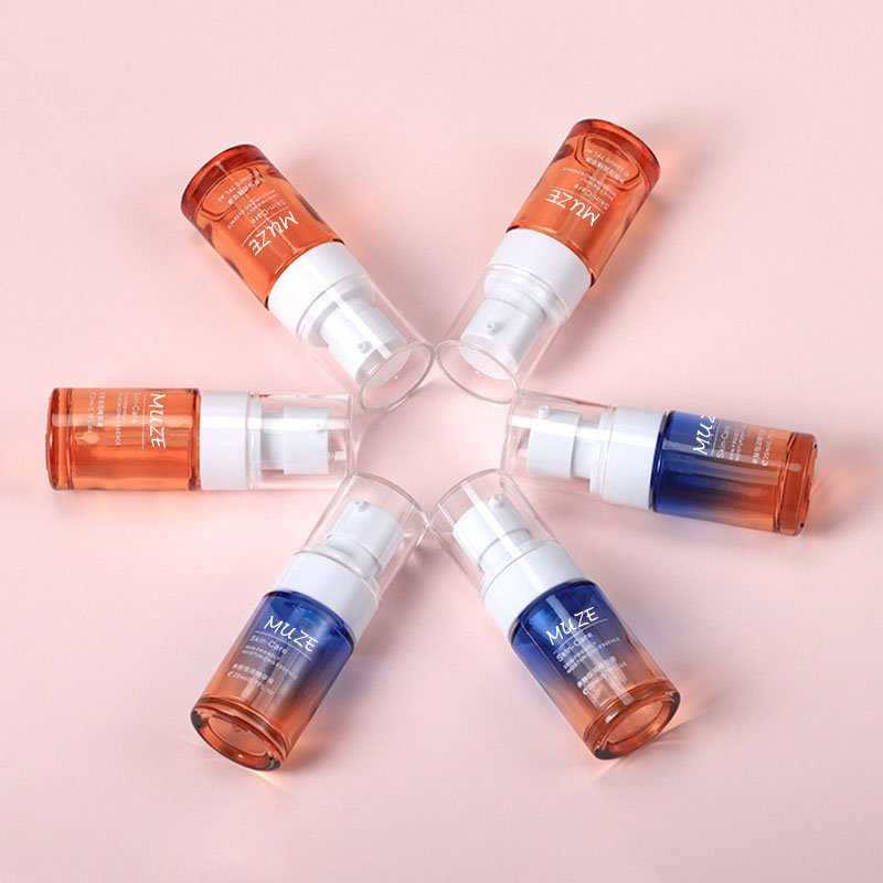 20ML Empty Skincare Set Private Label Black Cosmetic Essential Oil Glass Bottle Glass Cream Bottle