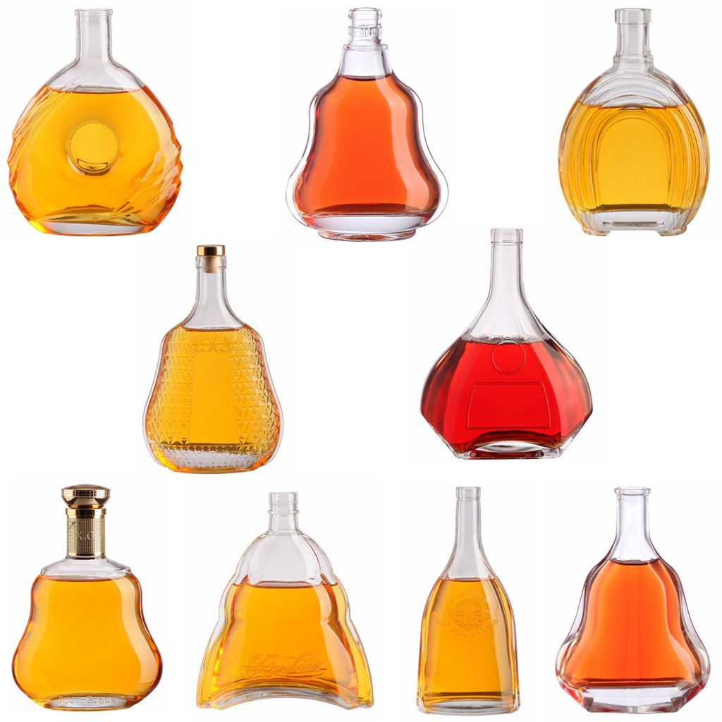 New Design Guaranteed Quality Unique Durable Acid Etch Whisky Custom Whiskey / Vodka / Gin / Rum Bottle