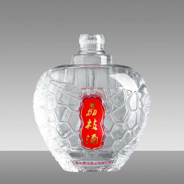 New Design Guaranteed Quality Unique Durable Acid Etch Whisky Custom Whiskey / Vodka / Gin / Rum Bottle