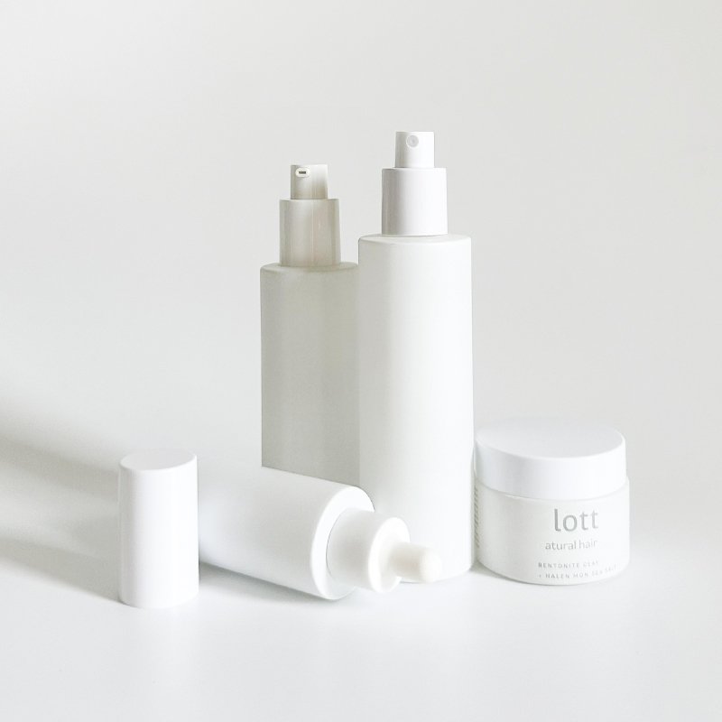 Luxury Matte White 30 60 80 120 Ml Cosmetic Lotion Cream Glass Bottle And Jars Set White Pump Spray Top