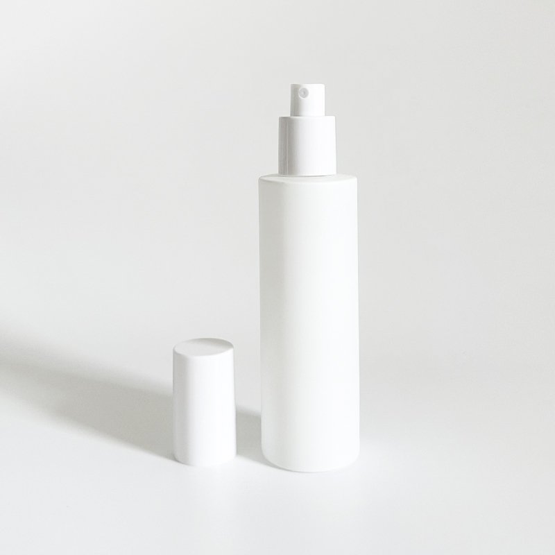 Luxury Matte White 30 60 80 120 Ml Cosmetic Lotion Cream Glass Bottle And Jars Set White Pump Spray Top