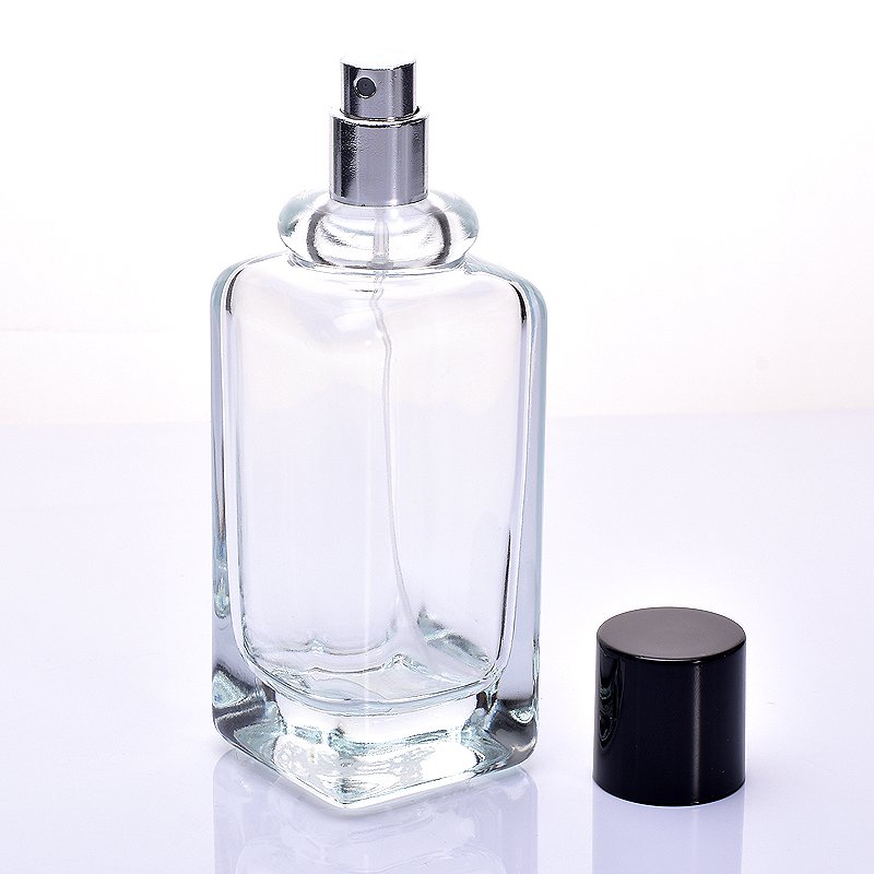 New transparent 50ML perfume spray glass portable empty bottle cosmetic press type perfume dispenser