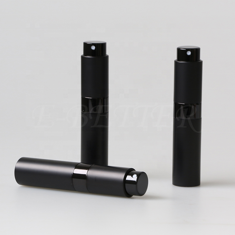 High quality custom round 5ml 8ml 10ml 15ml 20ml twist refill cologne spray bottle men perfume glass bottle
