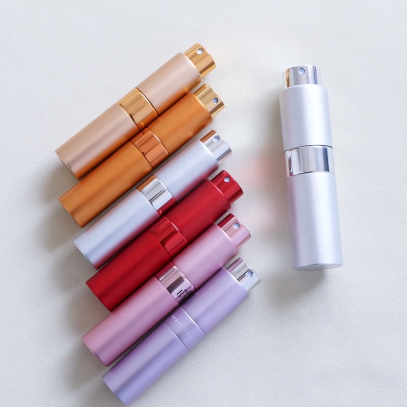 High quality custom round 5ml 8ml 10ml 15ml 20ml twist refill cologne spray bottle men perfume glass bottle