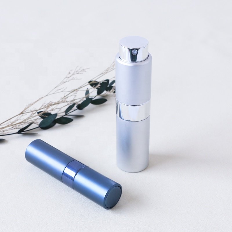 High quality custom round 5ml 8ml 10ml 15ml 20ml twist refill cologne spray bottle men perfume glass bottle