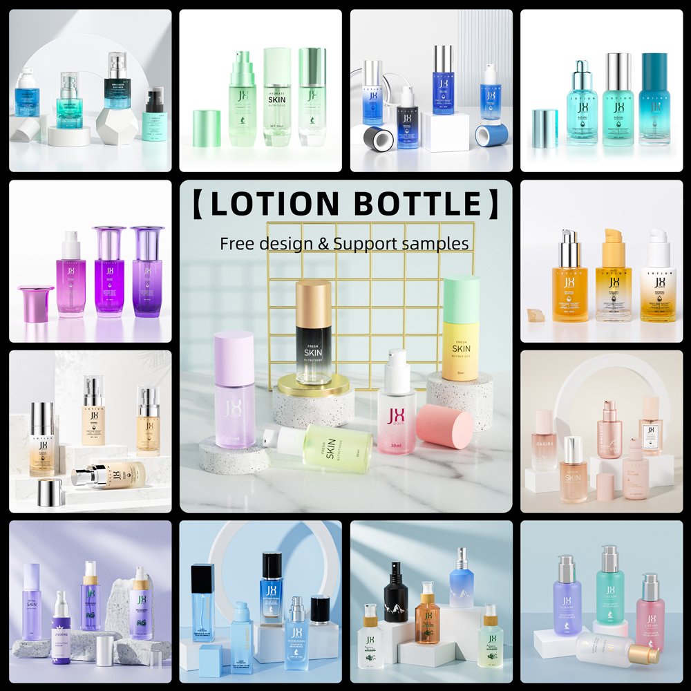 15ml 20ml 30ml 40ml Luxury Empty Square Glass Lotion Pump Liquid Foundation Makeup Bottle For Sunscreen
