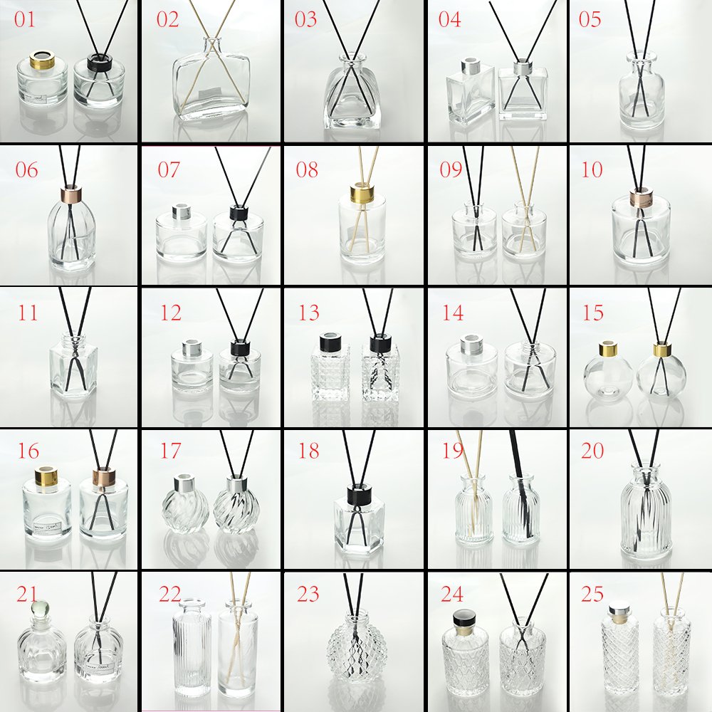 Custom Logo Package Label Round Empty Spray Bottle Vintage Luxury Empty 10Ml 30Ml 50Ml 100Ml Black Clear Perfume Glass Bottle