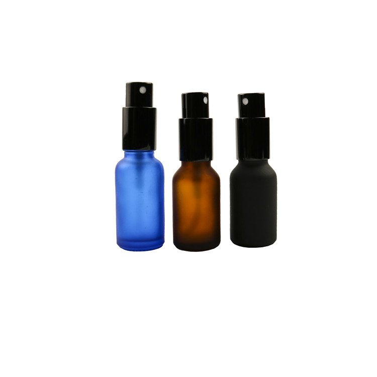 10ml 15ml 20ml 30ml 50ml 100ml Luxury black blue Glass Essential Oil Perfume Glass Bottle Fine Mist Rose Gold Spray Pump Bottle