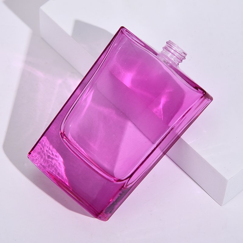 Factory direct purple 60ml perfume glass bottle 15 Screw perfume glass bottle Transparent luxury empty perfume bottle