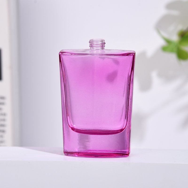 Factory direct purple 60ml perfume glass bottle 15 Screw perfume glass bottle Transparent luxury empty perfume bottle