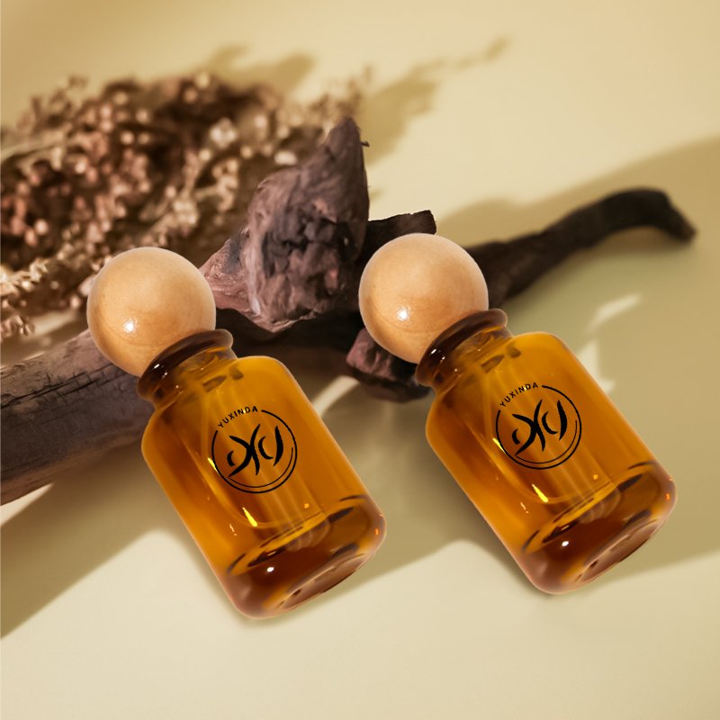 Luxury Fragrance Transparent Amber Black Frosted Empty Round 30ml 50ml Glass Perfume Bottle 100ml With Box Packaging