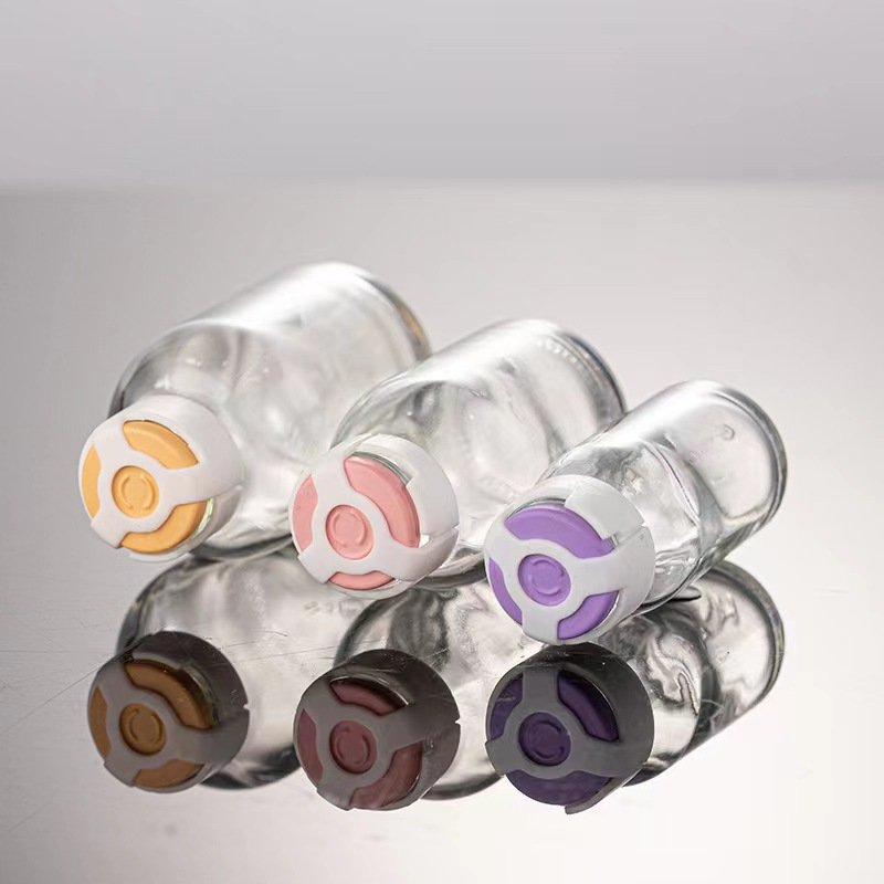Wholesale clear 10ml 20ml 30ml 50ml 100ml Injection Penicillin Glass Bottle for Medicine with rubber stopper aluminum flip cap