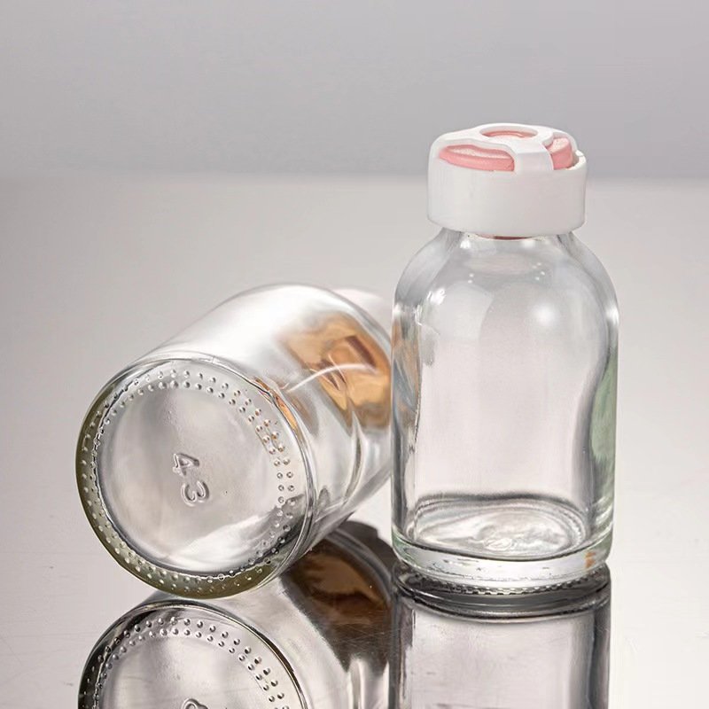 Wholesale clear 10ml 20ml 30ml 50ml 100ml Injection Penicillin Glass Bottle for Medicine with rubber stopper aluminum flip cap