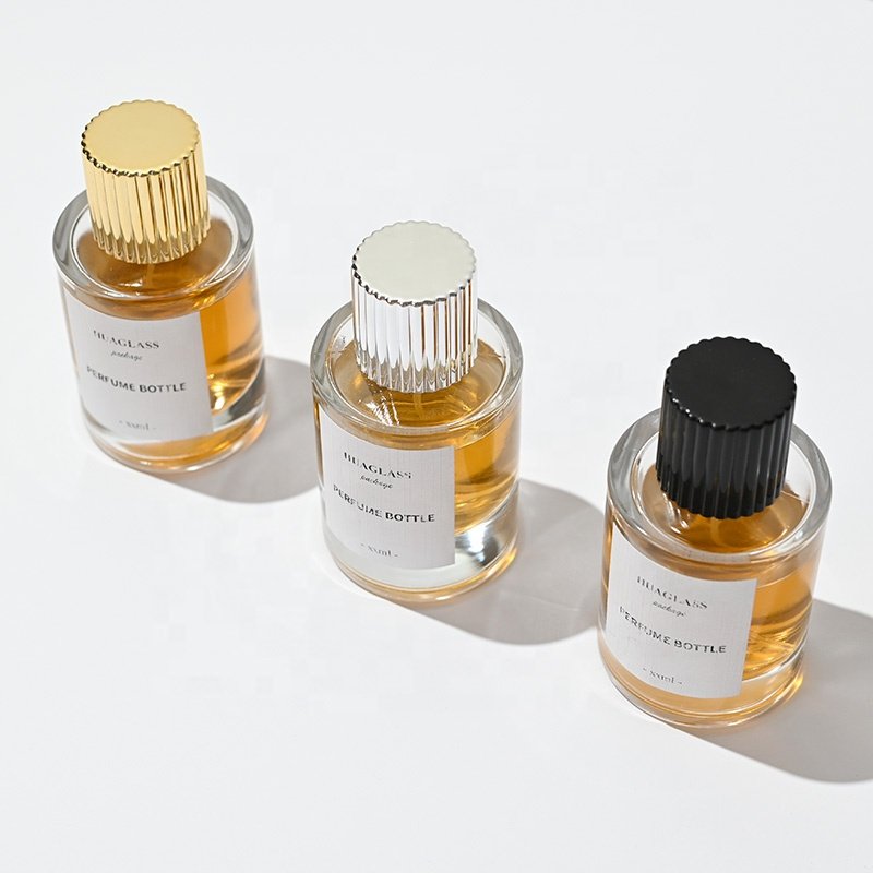 Custom Wholesale round 30ml 50ml 100ml perfume glass bottle with custom box