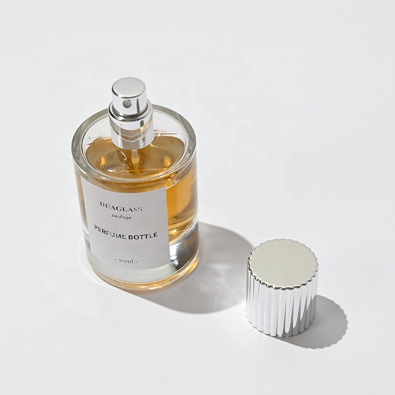 Custom Wholesale round 30ml 50ml 100ml perfume glass bottle with custom box