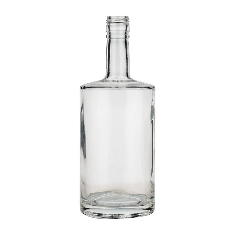 Unique Wholesale high quality Glass Bottle customize glass whisky bottles with lid for beverage