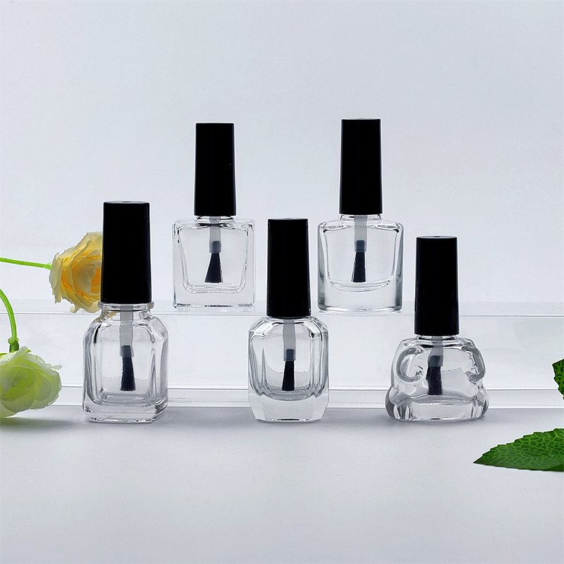 Free Sample Custom Clear 6ml 7ml 8ml 10ml 11ml 12ml 13ml 14ml 15ml 18ml Empty Glass Nail Polish Bottle