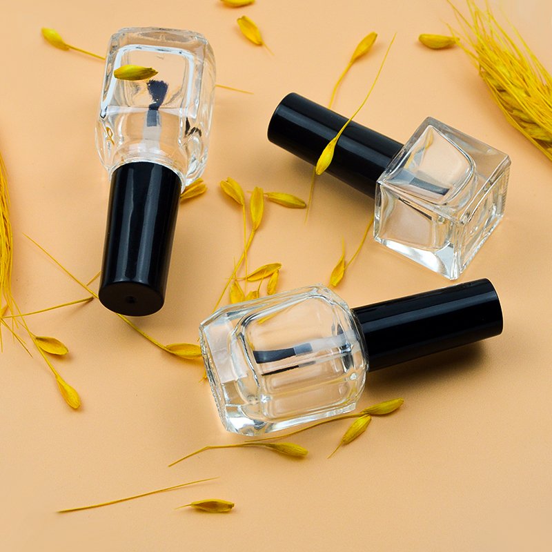 Free Sample Custom Clear 6ml 7ml 8ml 10ml 11ml 12ml 13ml 14ml 15ml 18ml Empty Glass Nail Polish Bottle
