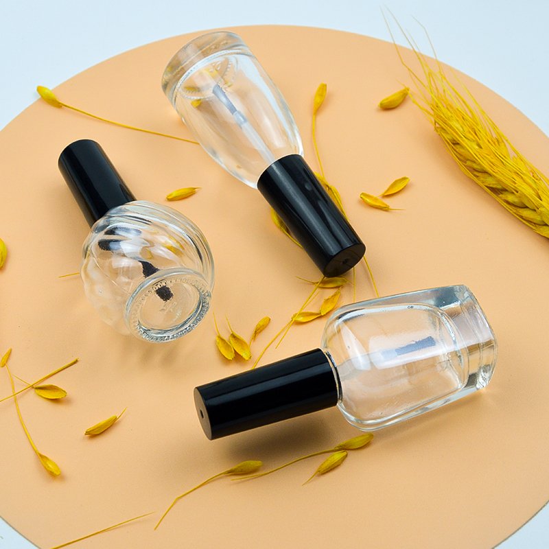 Free Sample Custom Clear 6ml 7ml 8ml 10ml 11ml 12ml 13ml 14ml 15ml 18ml Empty Glass Nail Polish Bottle