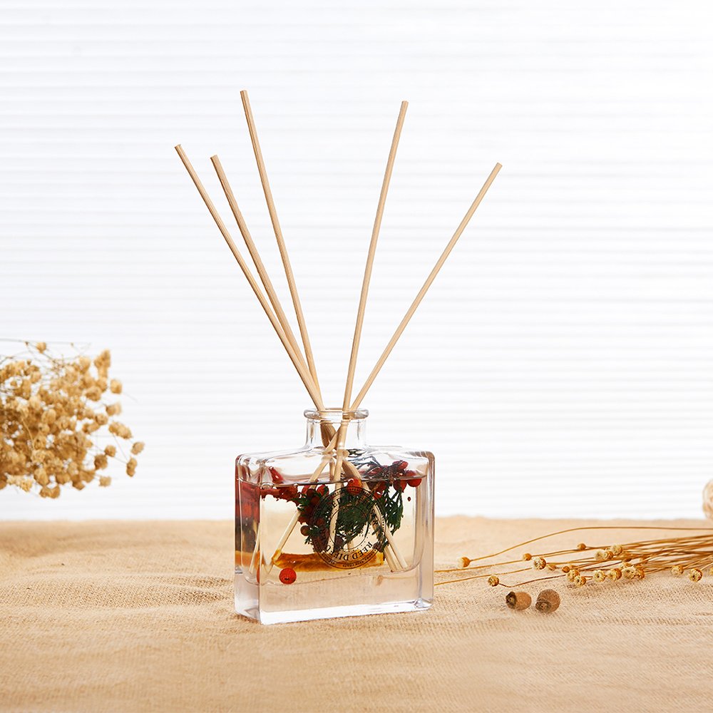 120ml Luxury Wholesale Custom Aromatherapy Air Fresher Home Fragrance Decoration Glass Bottle Reed Diffuser