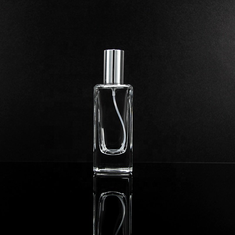 Whosale fashion 30ml crimp pump spray aluminium lids perfume glass bottles for man perfume