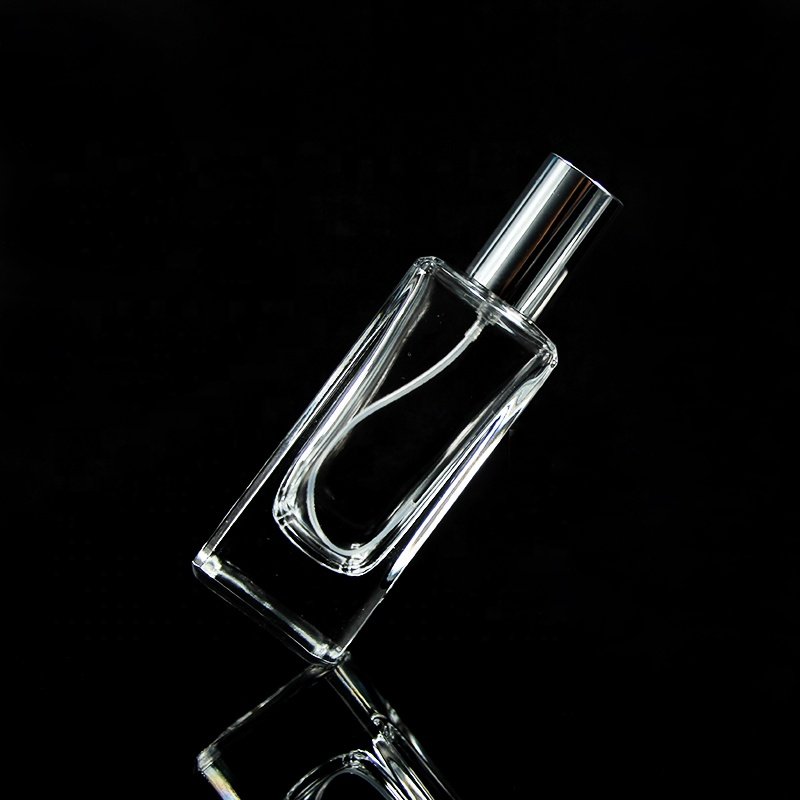 Whosale fashion 30ml crimp pump spray aluminium lids perfume glass bottles for man perfume