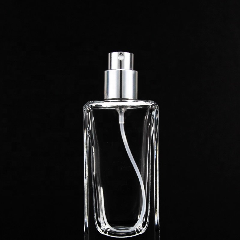 Whosale fashion 30ml crimp pump spray aluminium lids perfume glass bottles for man perfume