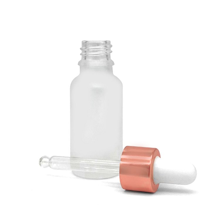 60ml 100ml luxury essential custom push button square empty frosted dropper bottles glass for pump hair body oil