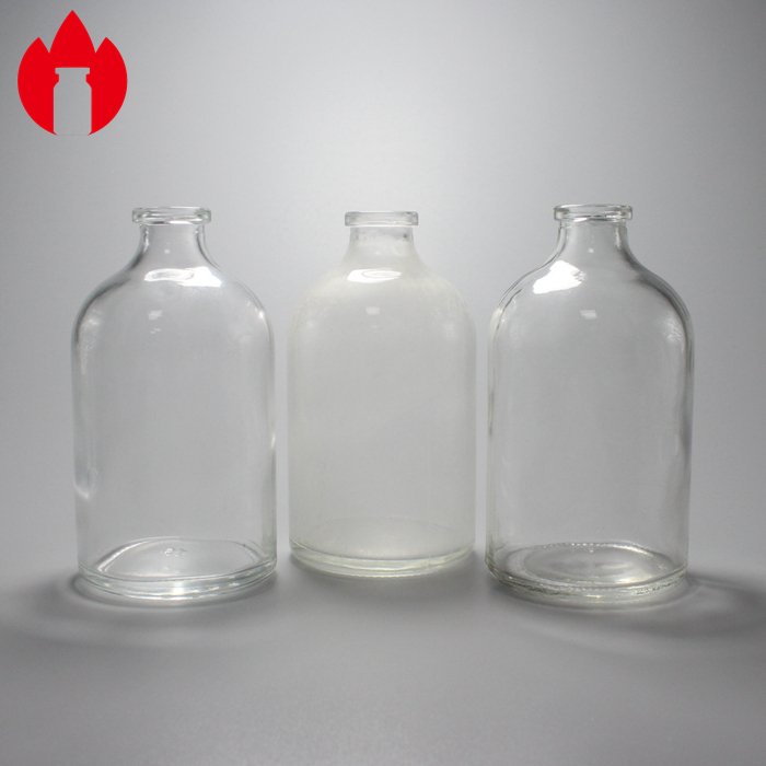 Wholesale Medical Injectable Clear Molded Glass Bottle