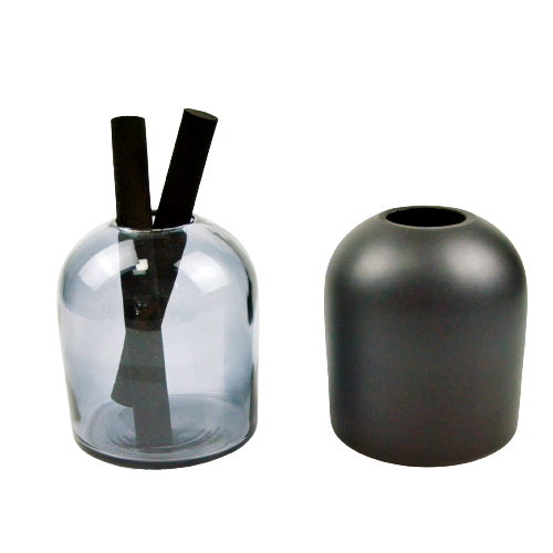400ml reed diffuser aroma bottles glass home fragrance black reed diffuser glass bottle