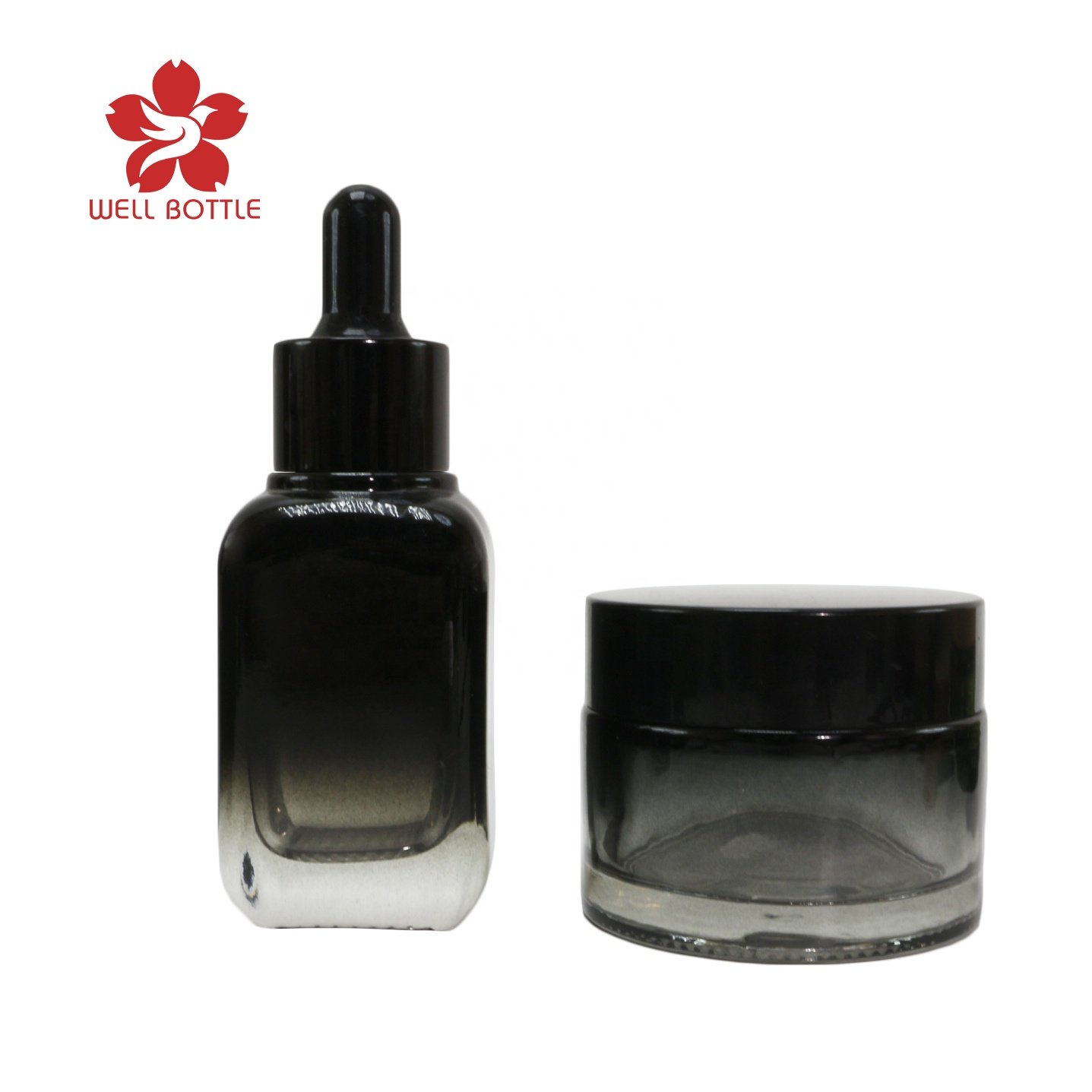 square 10ml 15ml 30ml 50ml 100ml amber brown glass bottle for essential oil serum hair oil GB-150B