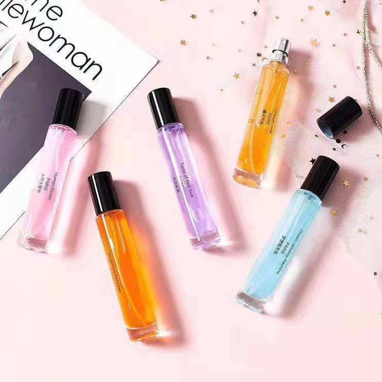 MUB In Stock Wholesale 10ml Crimp Empty Thick Bottom Glass Perfume Sprayer Bottle With Spray Pump