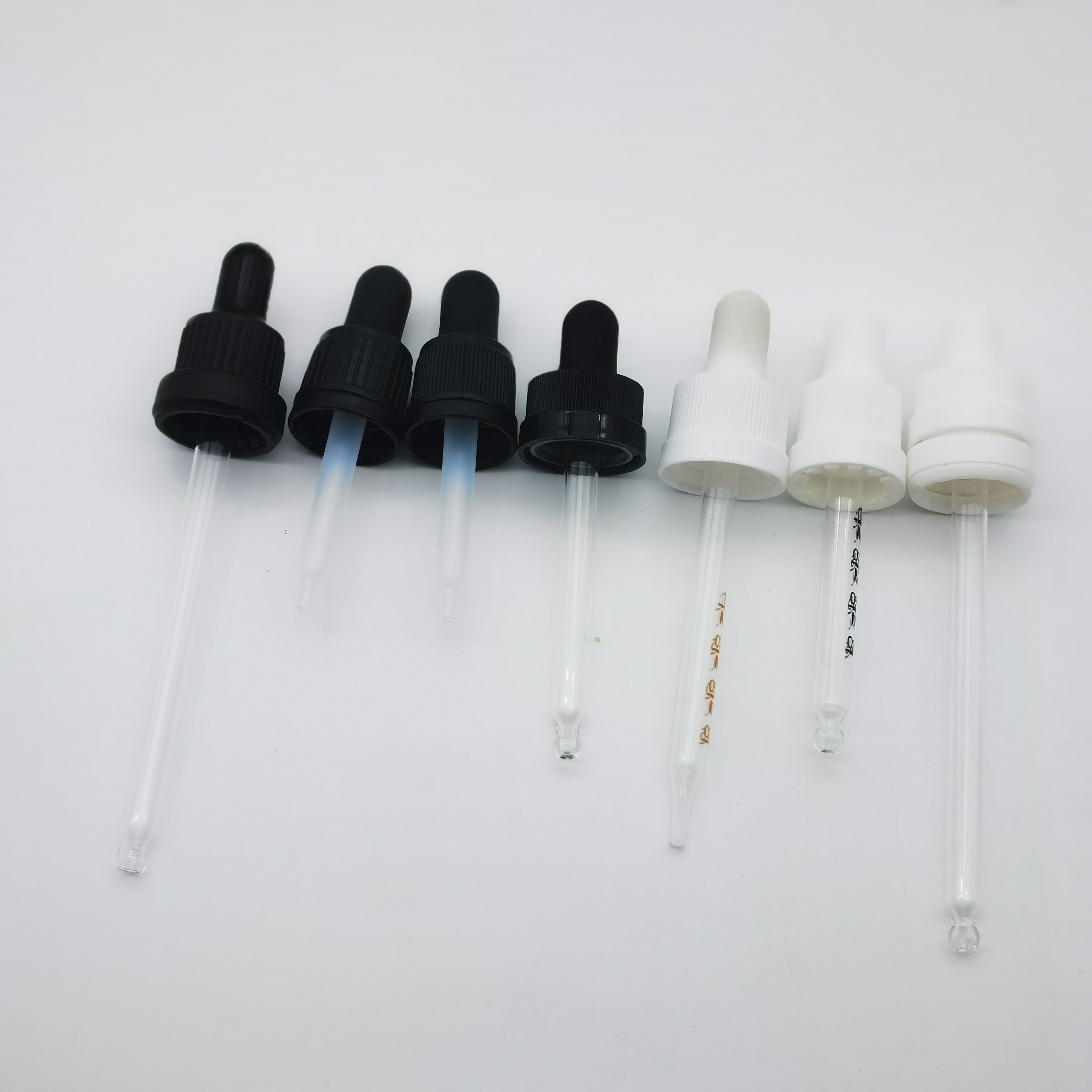 Spot 100ml Black Glass Dropper Empty Bottle Cosmetic White Anti-theft Cap Pipette Essential Oil Packaging Container