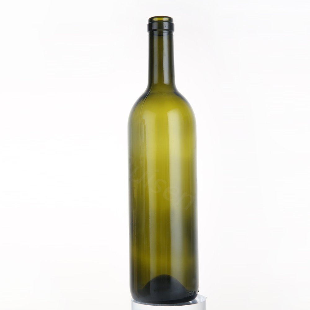 Dark green glass bottle 375ml Olive oil glass bottle wine glass bottle 750 ml