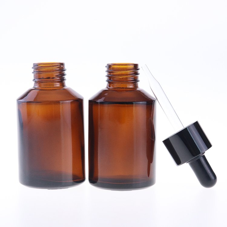 60 ml cosmetic slanted shoulder glass dropper bottles for essential oil with dropper pipette