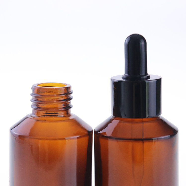60 ml cosmetic slanted shoulder glass dropper bottles for essential oil with dropper pipette