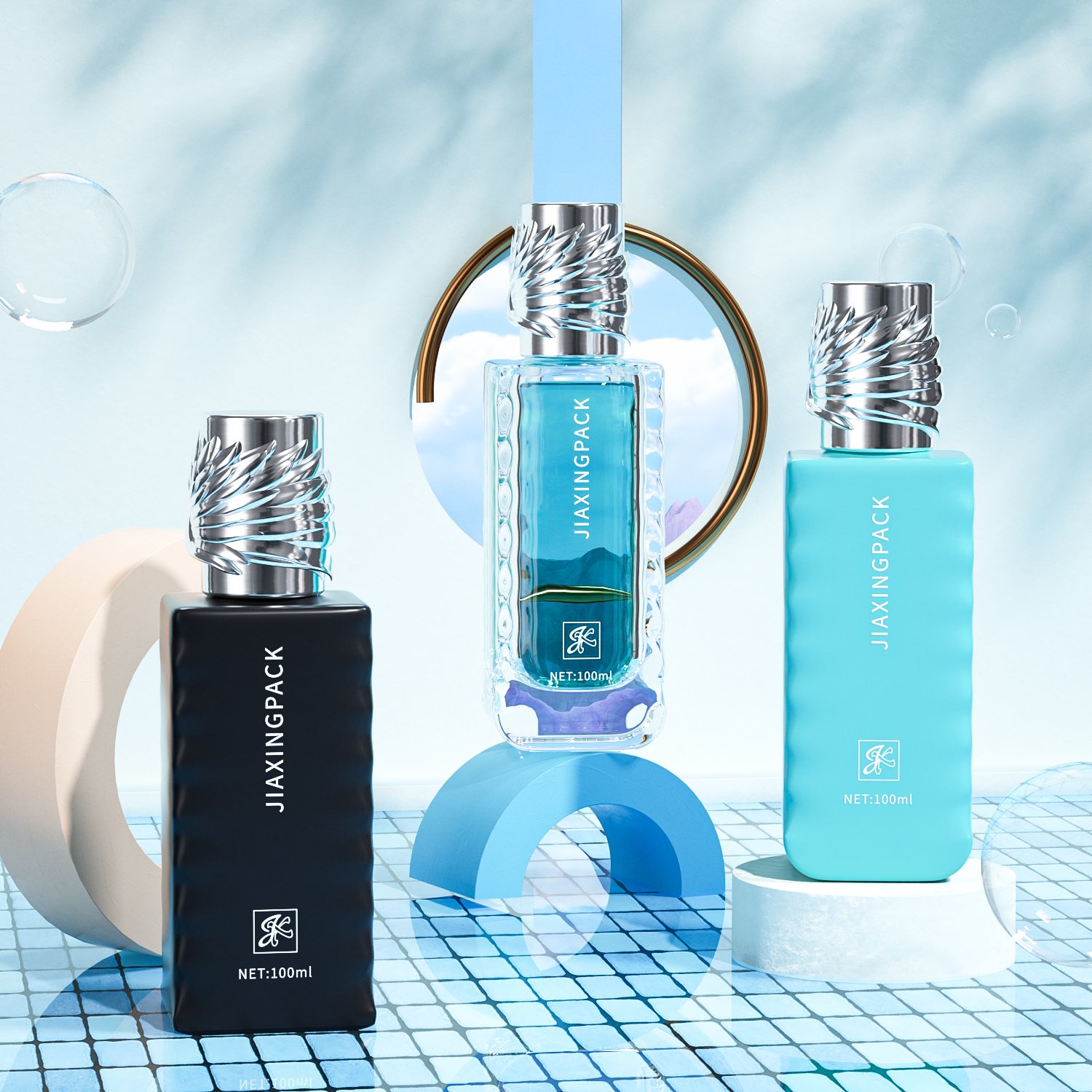 Custom logo 30ml 50ml 100ml square frosted bamboo lid square vintage glass perfume spray bottle with pump sprayer
