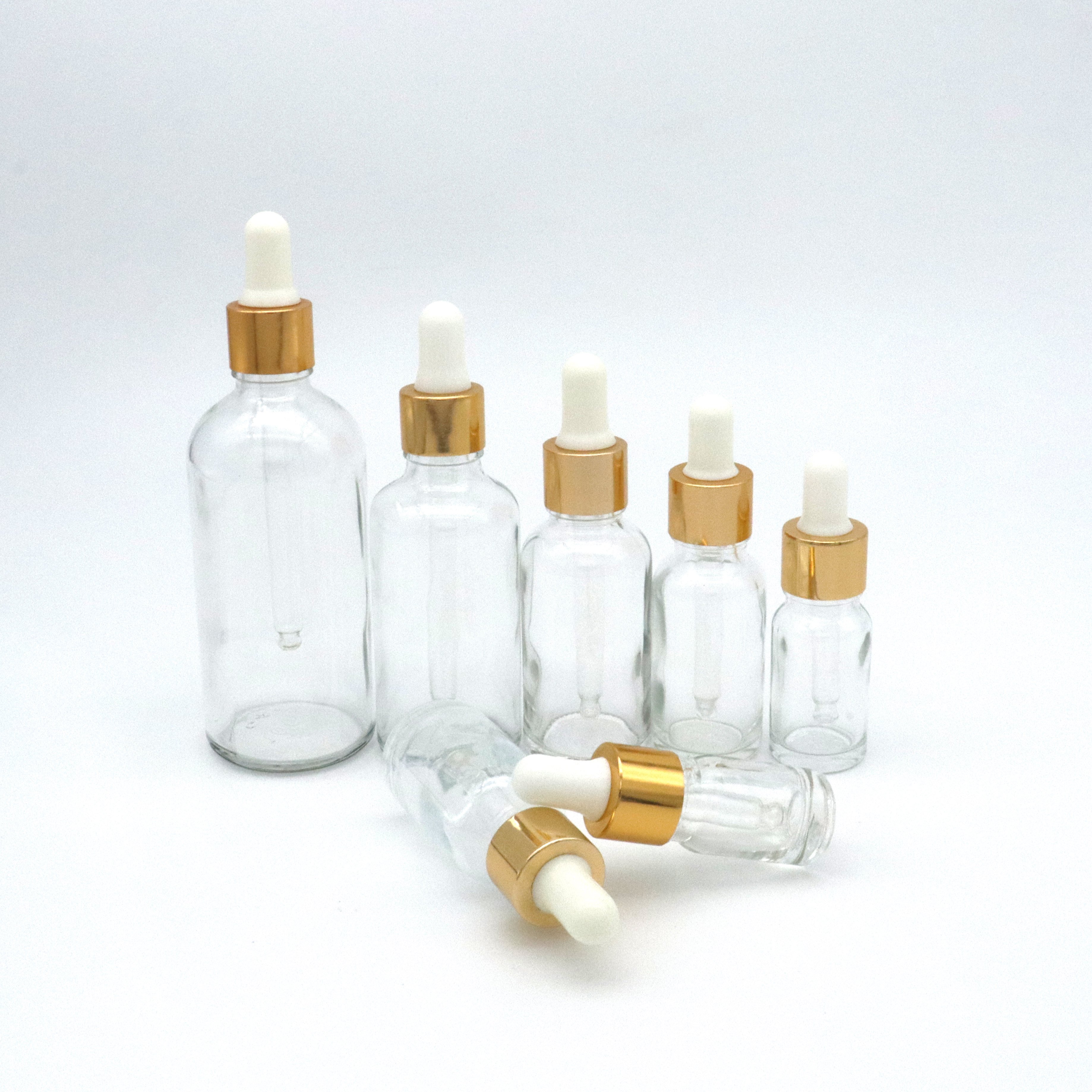 serum glass bottle 5ml-100ml Essential Oil Serum Skincare Packaging glass bottles with dropper