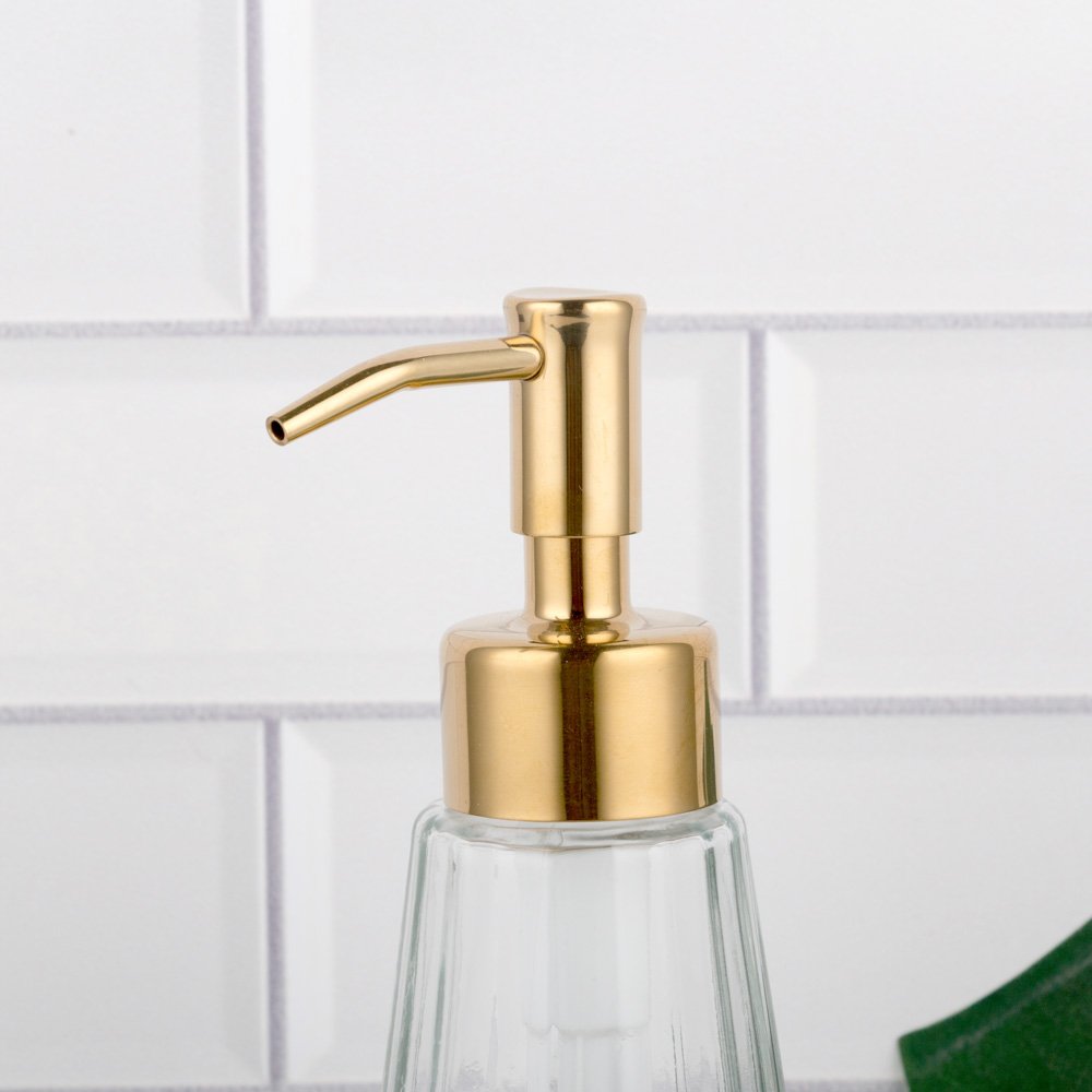 Longan Wholesale Top Dispenser Soap Boston Round Glass Bottle Soap Pump Soap Dispenser Bottle With Pump