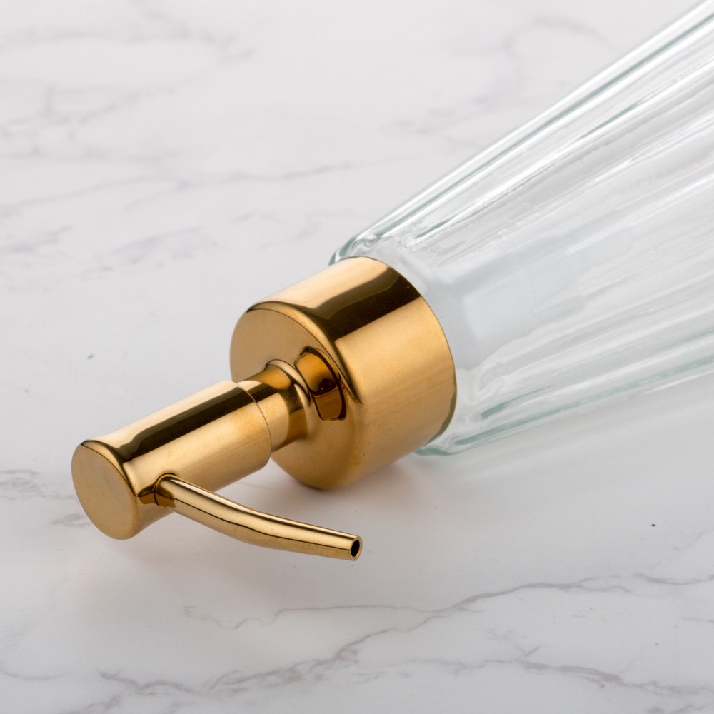 Longan Wholesale Top Dispenser Soap Boston Round Glass Bottle Soap Pump Soap Dispenser Bottle With Pump