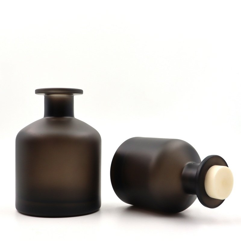Air Freshener Frosted Eco-Friendly Rattan Stick Glass Reed Diffuser Bottle with Packing Box