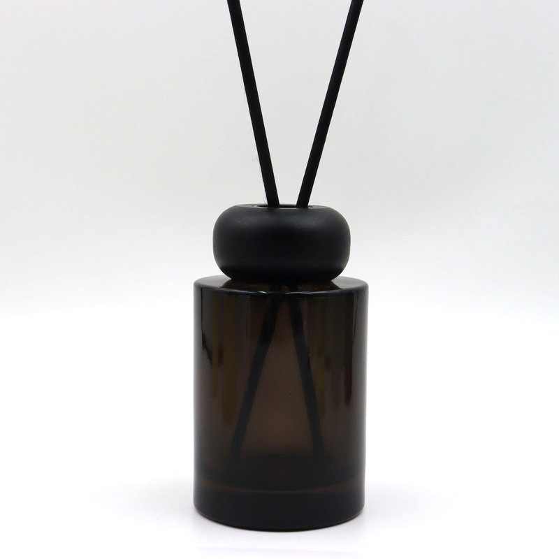 Air Freshener Frosted Eco-Friendly Rattan Stick Glass Reed Diffuser Bottle with Packing Box