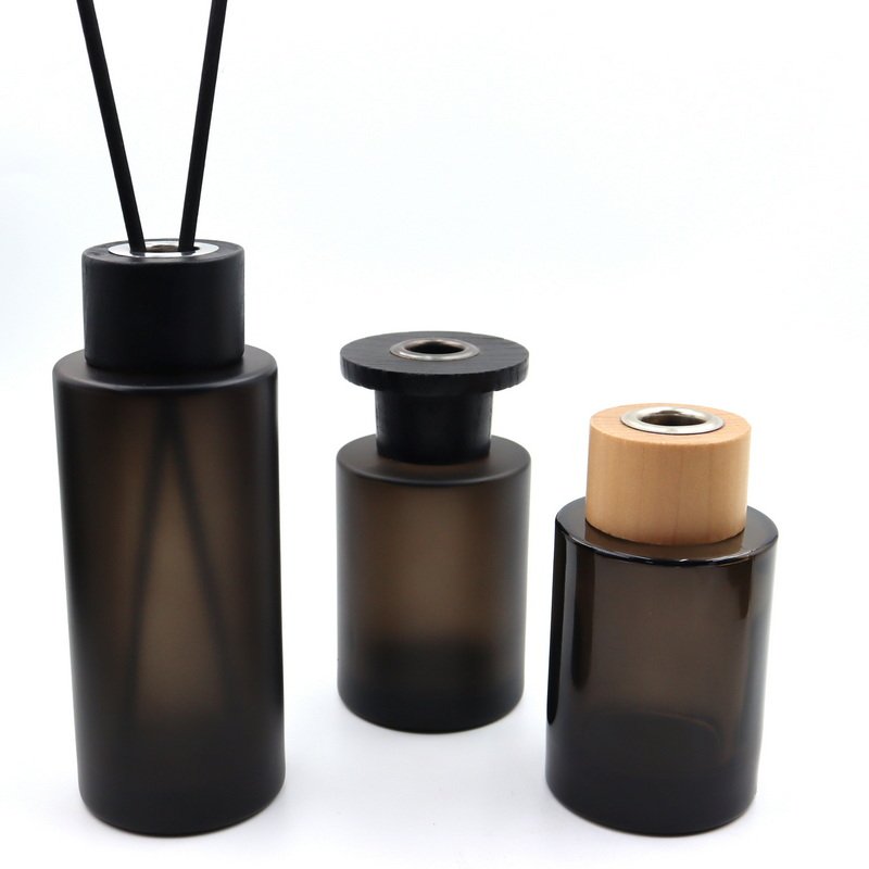 Air Freshener Frosted Eco-Friendly Rattan Stick Glass Reed Diffuser Bottle with Packing Box