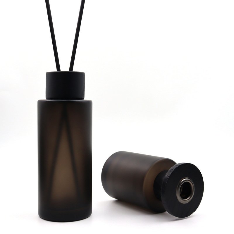 Air Freshener Frosted Eco-Friendly Rattan Stick Glass Reed Diffuser Bottle with Packing Box