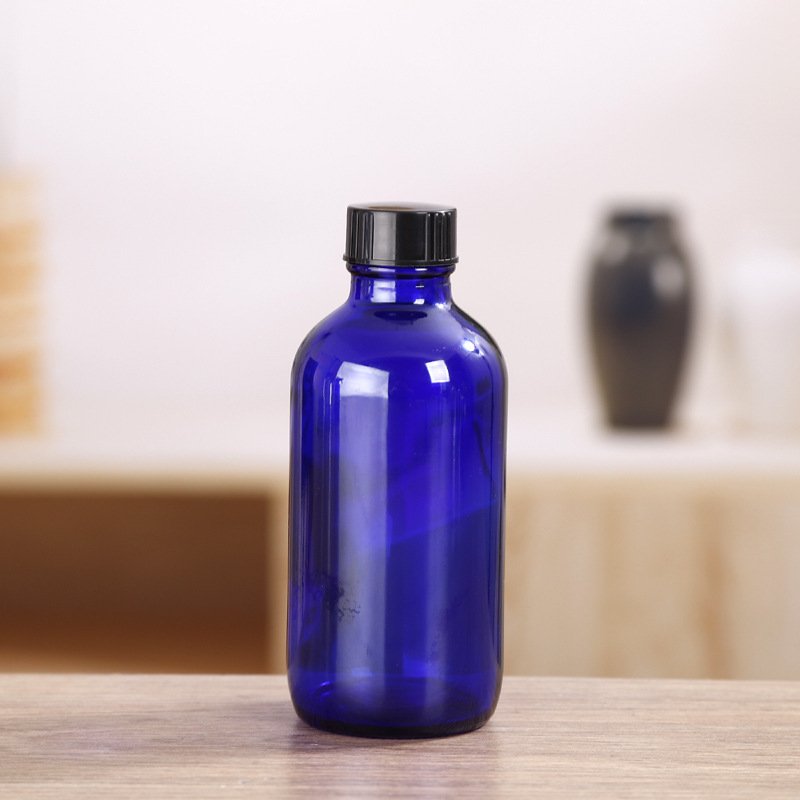 Customized Empty Essential Oil Round Boston Glass Bottles with Mist Sprayer