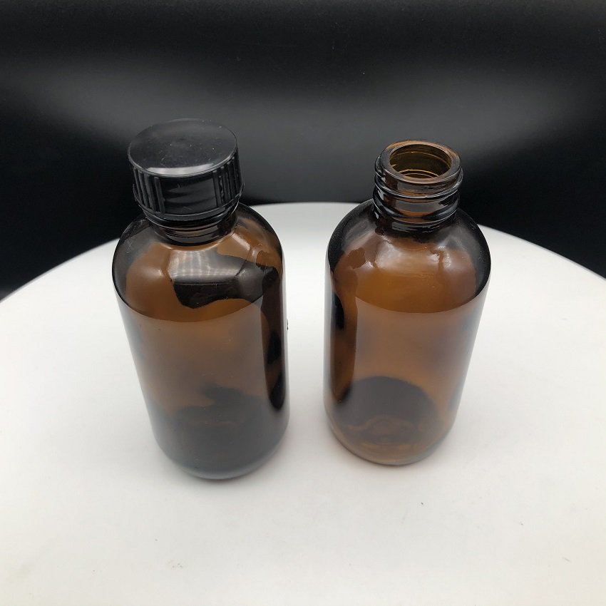 Customized Empty Essential Oil Round Boston Glass Bottles with Mist Sprayer