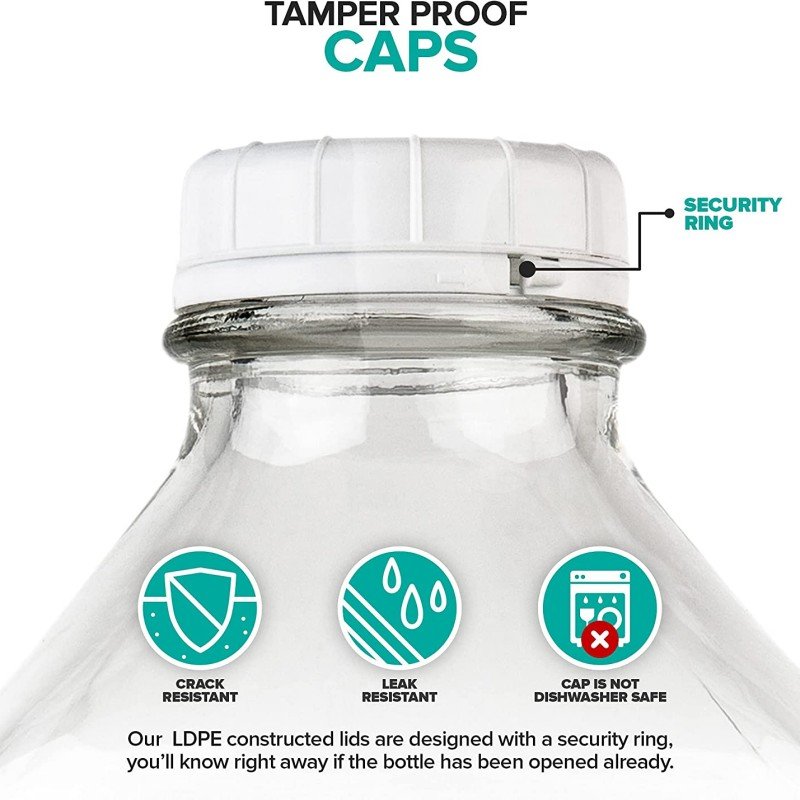 1L glass milk bottle Food grade glass bottle with lid for milk buttermilk honey ketchup jam barbecue sauce