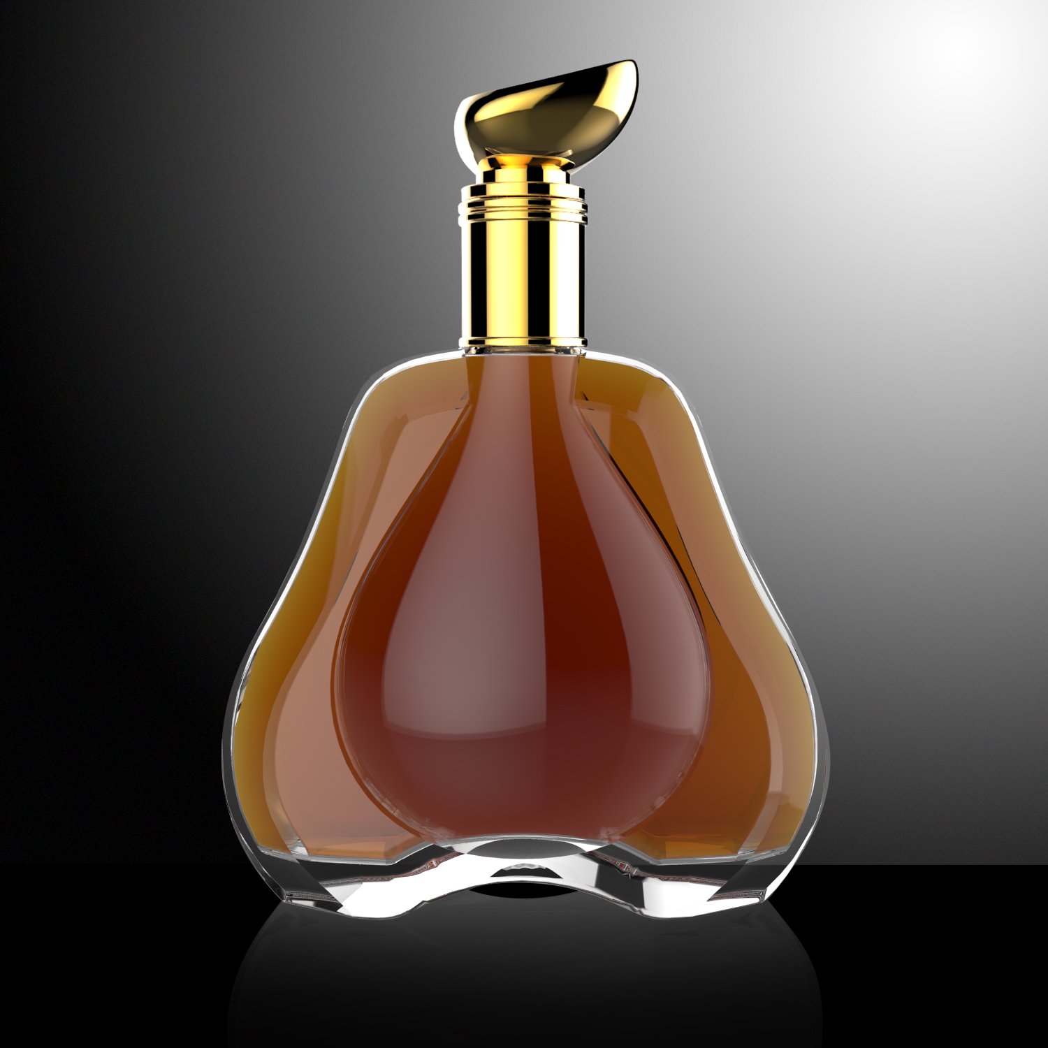 wholesale 375ml 500ml 700ml 750ml spirit bottle custom liquor brandy glass bottle
